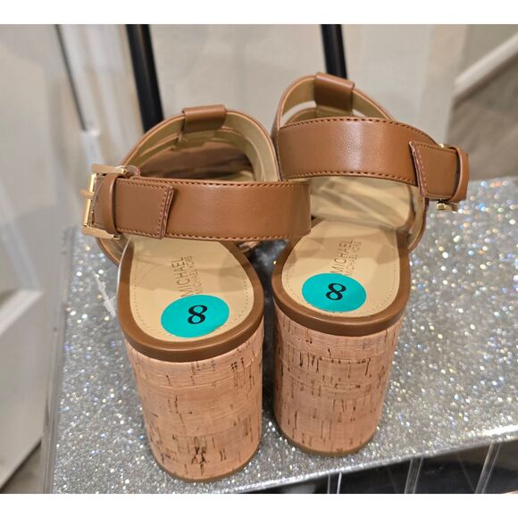 Michael Kors Reed Platform Sandal-  Cognac - Picture 8 of 8